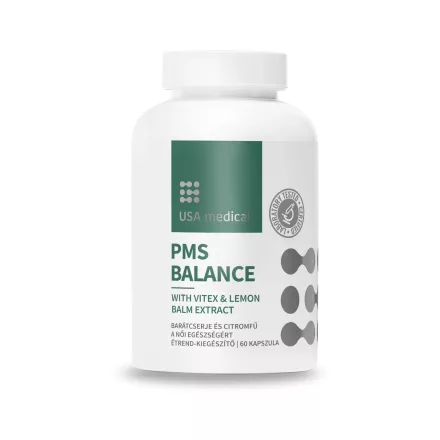 USA Medical PMS Balance barátcserjével és citromfűvel kapszula 60 db