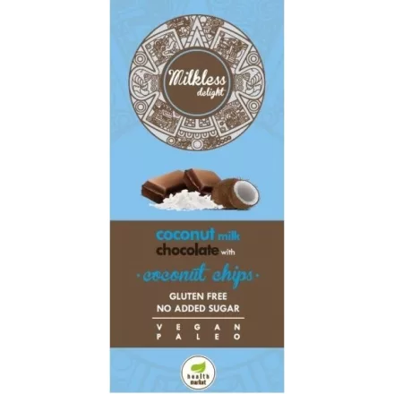 Health Market Milkless Delight kókuszchipses 80 g