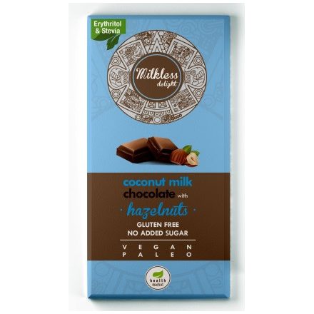 Kókusztejes csoki egészmogyoróval 80g Milkless Delight