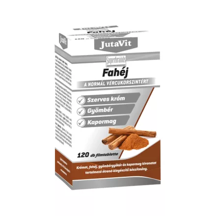 Jutavit Fahéj+Króm+Gyömbér+Kapormag 120 db filmtabletta