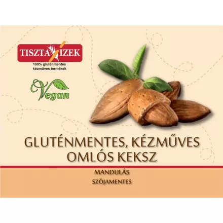 Mandulás omlós keksz 180g Tiszta Ízek gluténmentes, kézműves