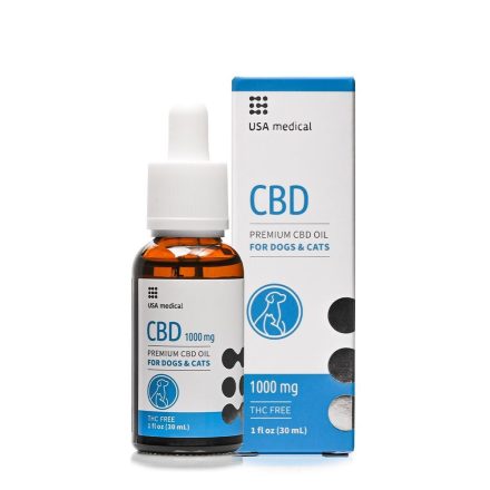 USA medical 1000 mg CBD olaj kutyáknak és macskáknak 30ml