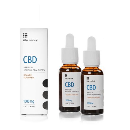 USA Medical CBD olaj 1000mg - 2x30ml