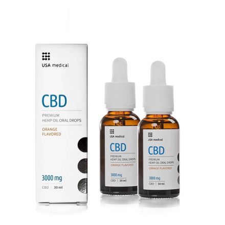 USA Medical CBD olaj 3000mg - 2x30ml