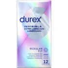 DUREX - LÁTHATATLAN EXTRA SÍKOSÍTOTT 12 DARAB