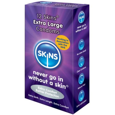 SKINS - ÓVSZER EXTRA NAGY 12 CSOMAG