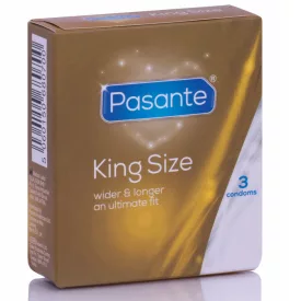 Pasante - prémium, king size óvszerek (3 db)