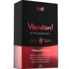 INTT - erőteljes, eper ízű intim vibráló gél 15 ml
