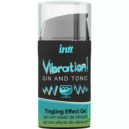 INTT – erőteljes intim stimuláló gélt vibrátorral, Gin & Tonic