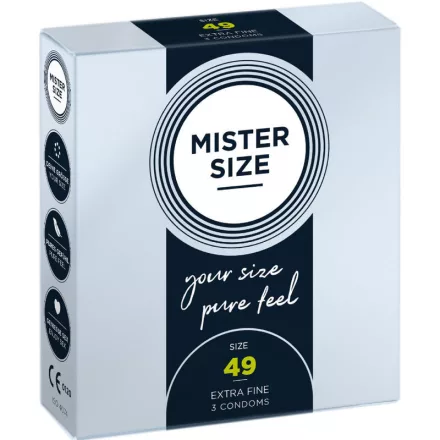 MISTER SIZE - ÓVSZER MÉRET S 49 MM (3 DB)