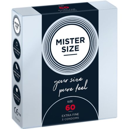 MISTER SIZE - ÓVSZER MÉRET XL 60 MM (3 DB)