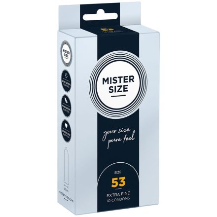 MISTER SIZE - ÓVSZER MÉRET M 53 MM (10 DB)