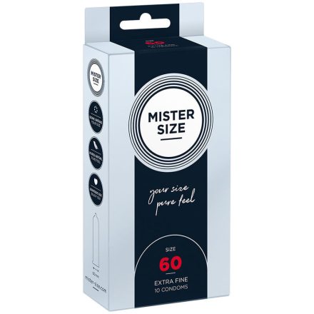 MISTER SIZE - ÓVSZER MÉRET XL 60 MM (10 DB)