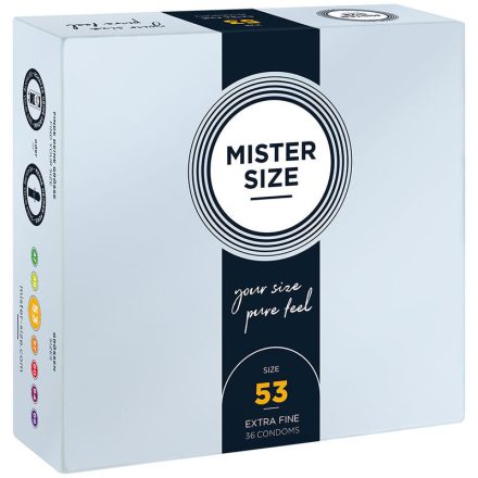 MISTER SIZE - ÓVSZER MÉRET M 53 MM (36 DB)