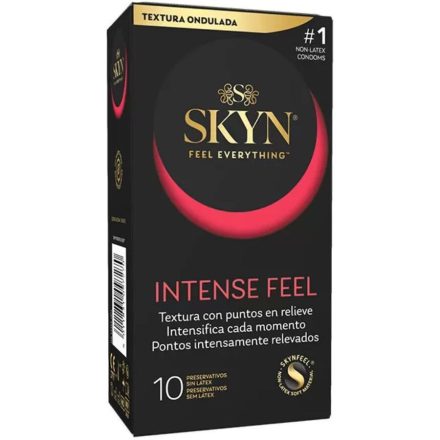 SKYN – INTENZÍV ÉRZÉS TEXTÚRÁLT ÓVSZER HULLÁMOS DIZÁNNAL, 10 DARABOS KISZERELÉS