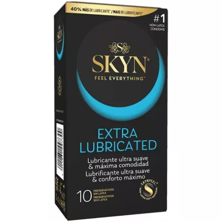 SKYN - Extra Síkosított Óvszer (10 db) - Prémium kényelem és védelem érzékletes élményekhez