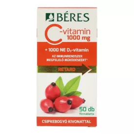 BÉRES C-VITAMIN 1000MG CSIPKEB.+D3 50DB