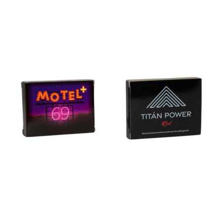 Motel 69 Kapszula Férfiaknak 2 db + TITÁN POWER red -  3 DB