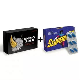 RHINO GOLD - 6 DB + SZUPERHŐS - 6 DB CSOMAG