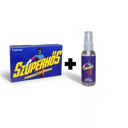 Szuperhős csomag 2 - Kapszula és magömlés késleltető spray