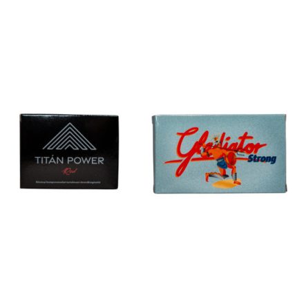 TITÁN POWER red -  3 DB + Gladiátor Strong Kapszula Férfiaknak - 4 db